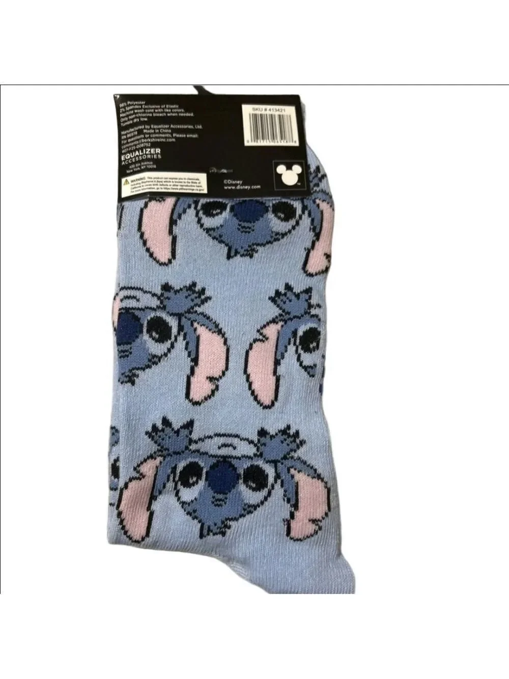 4 /$25 Disney Stitch Novelty Crew Socks Lilo & Stitch Fun Crazy Socks